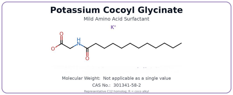 Potassium Cocoyl Glycinate（PCG） structure