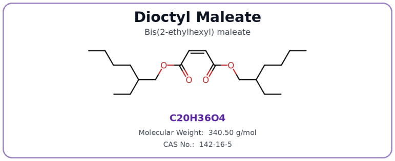 Dioctyl Maleate（DOM） structure