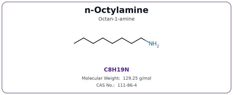 n-Octylamine（NOA） structure