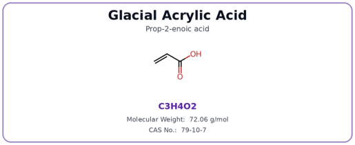 Glacial Acrylic Acid structure