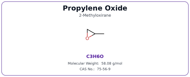 Propylene Oxide（PO） structure
