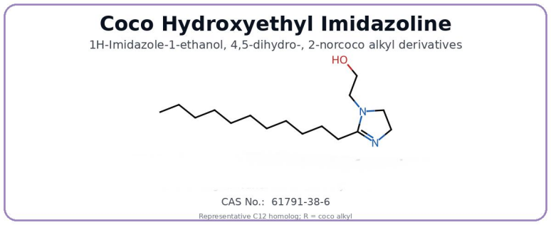 Coco Hydroxyethyl Imidazoline（CHEI） structure