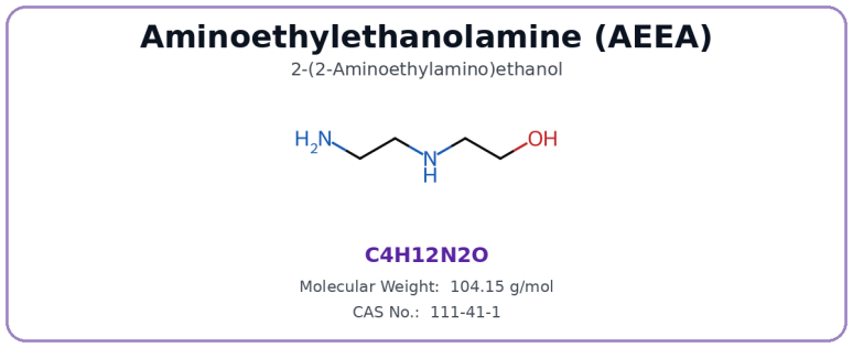 Aminoethylethanolamine (AEEA) structure